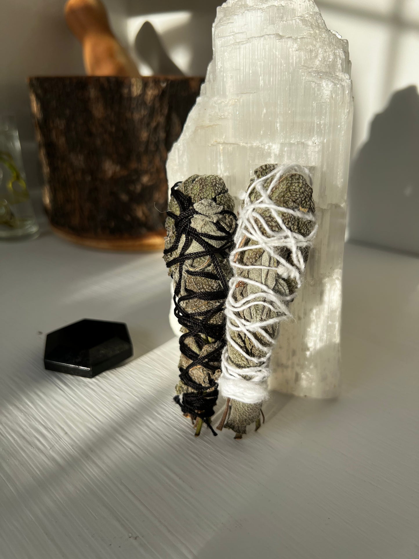 Salt and Pepper Smudge Sticks