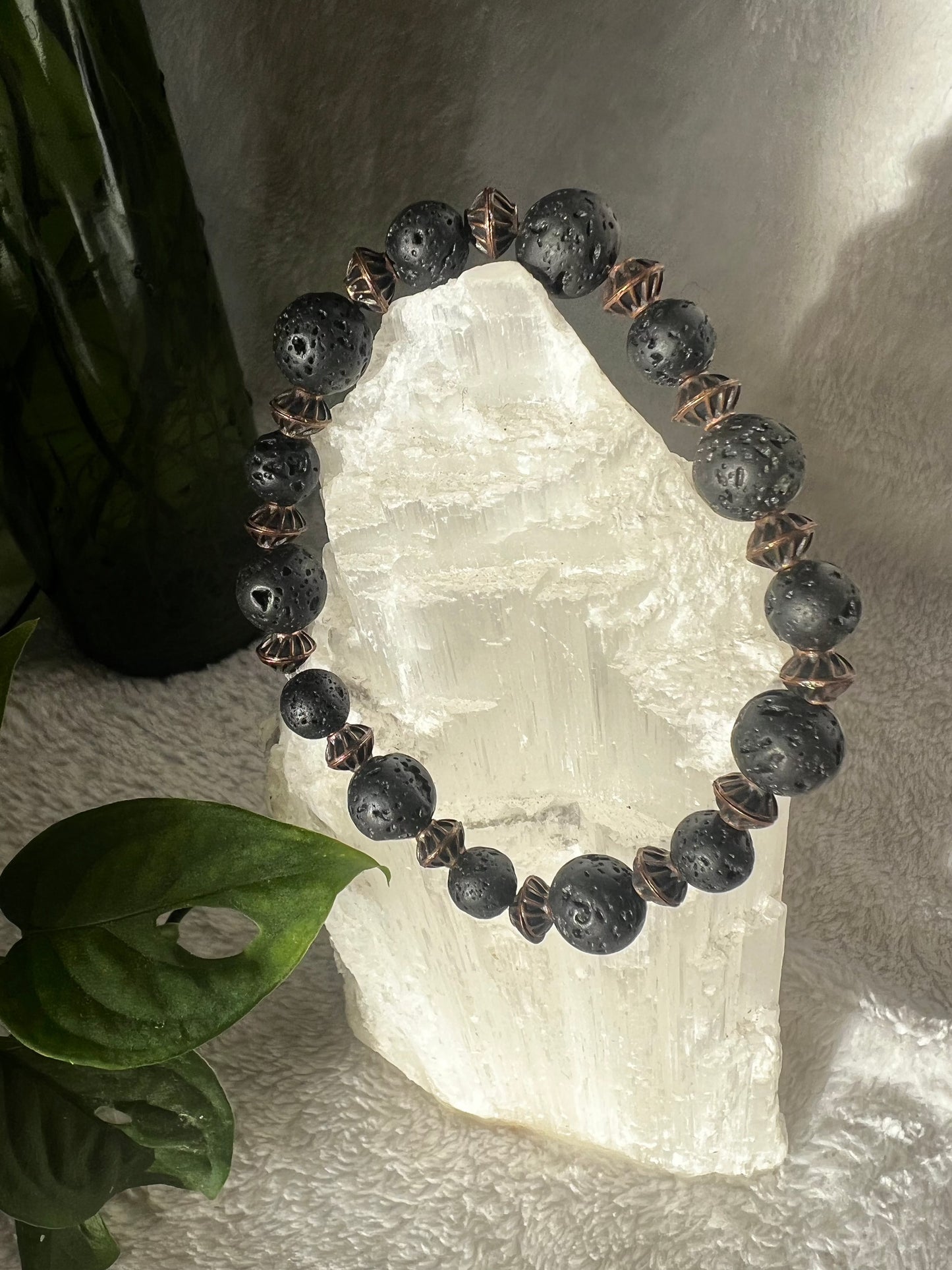 Lava Stone Grounding Bracelet